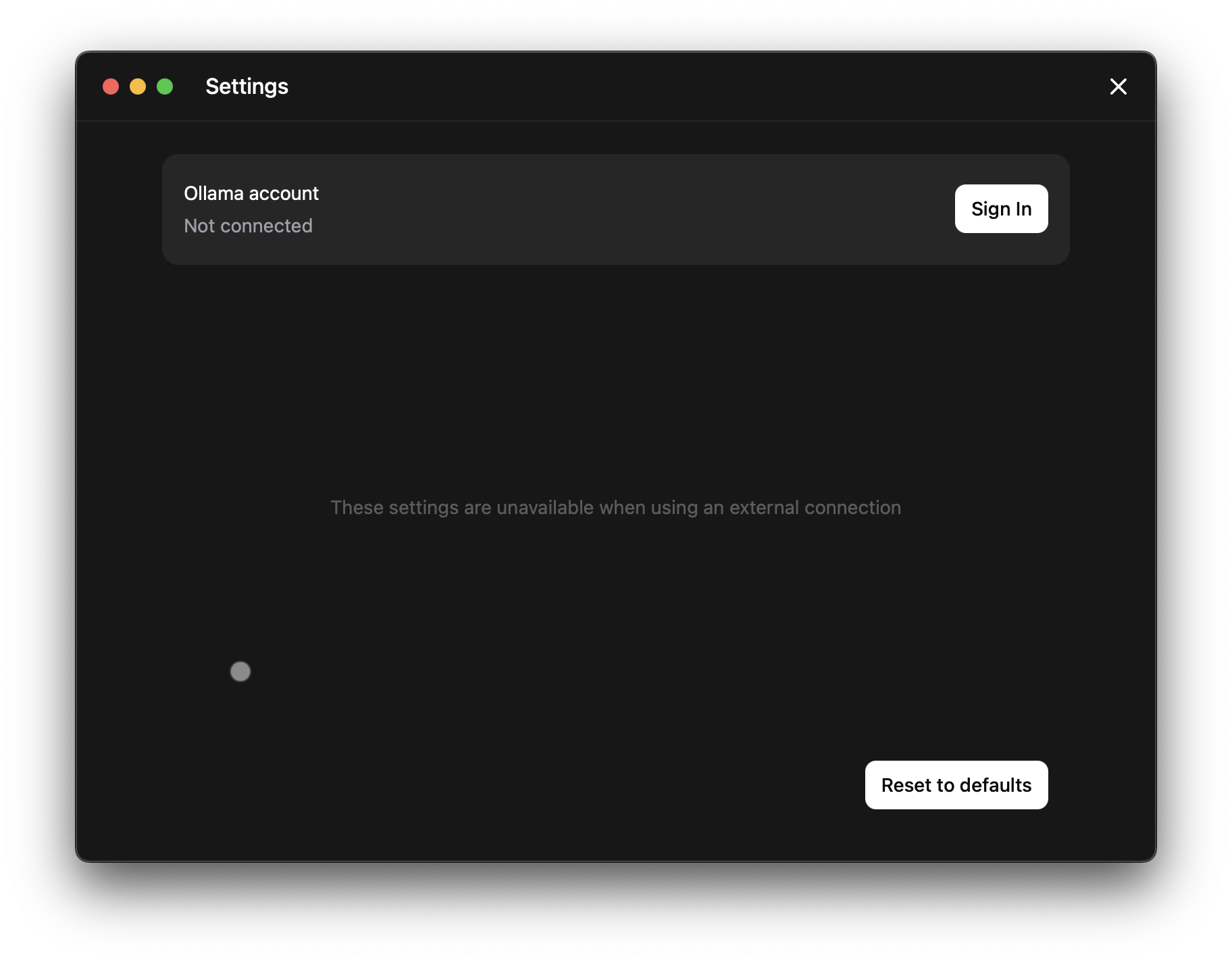 screenshot of a potentially compromised settings page